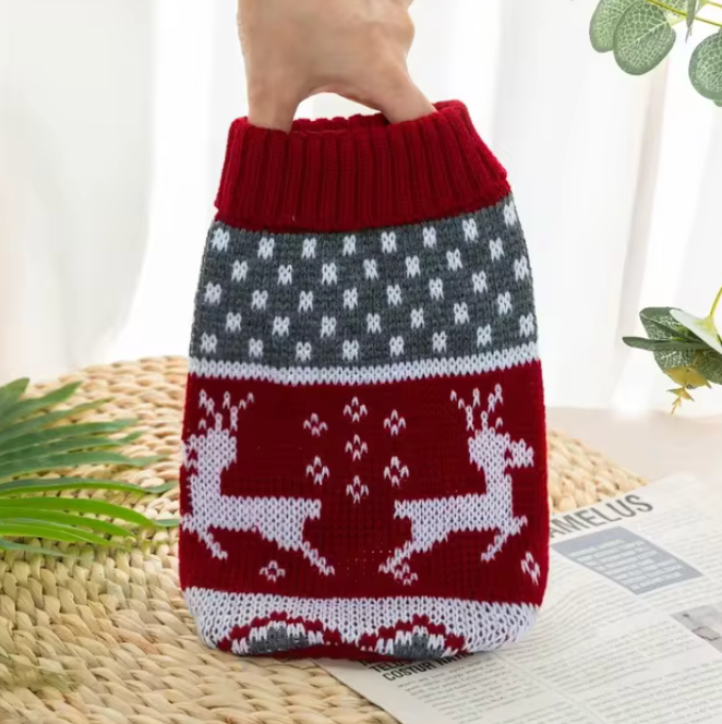 Knitted Red Reindeer