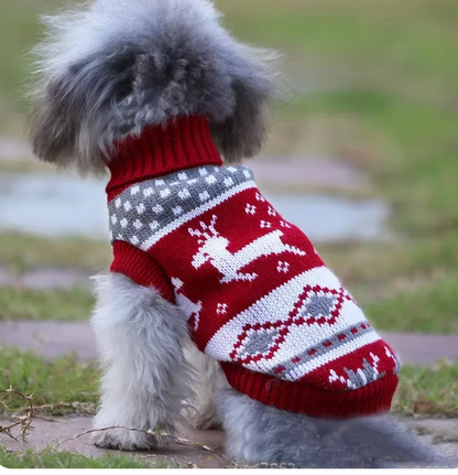 Knitted Red Reindeer