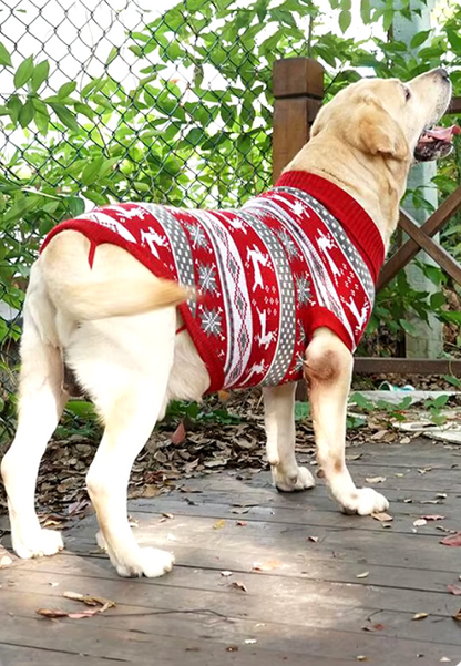 Knitted Red Reindeer